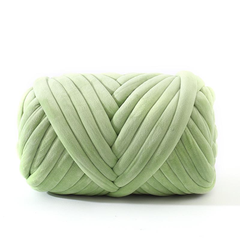 New Velvet Core-Spun Yarn for DIY: 3cm Thick Handmade Blanket, Pillow, Wool Fabric, Strip Yarn, Cat Bed.