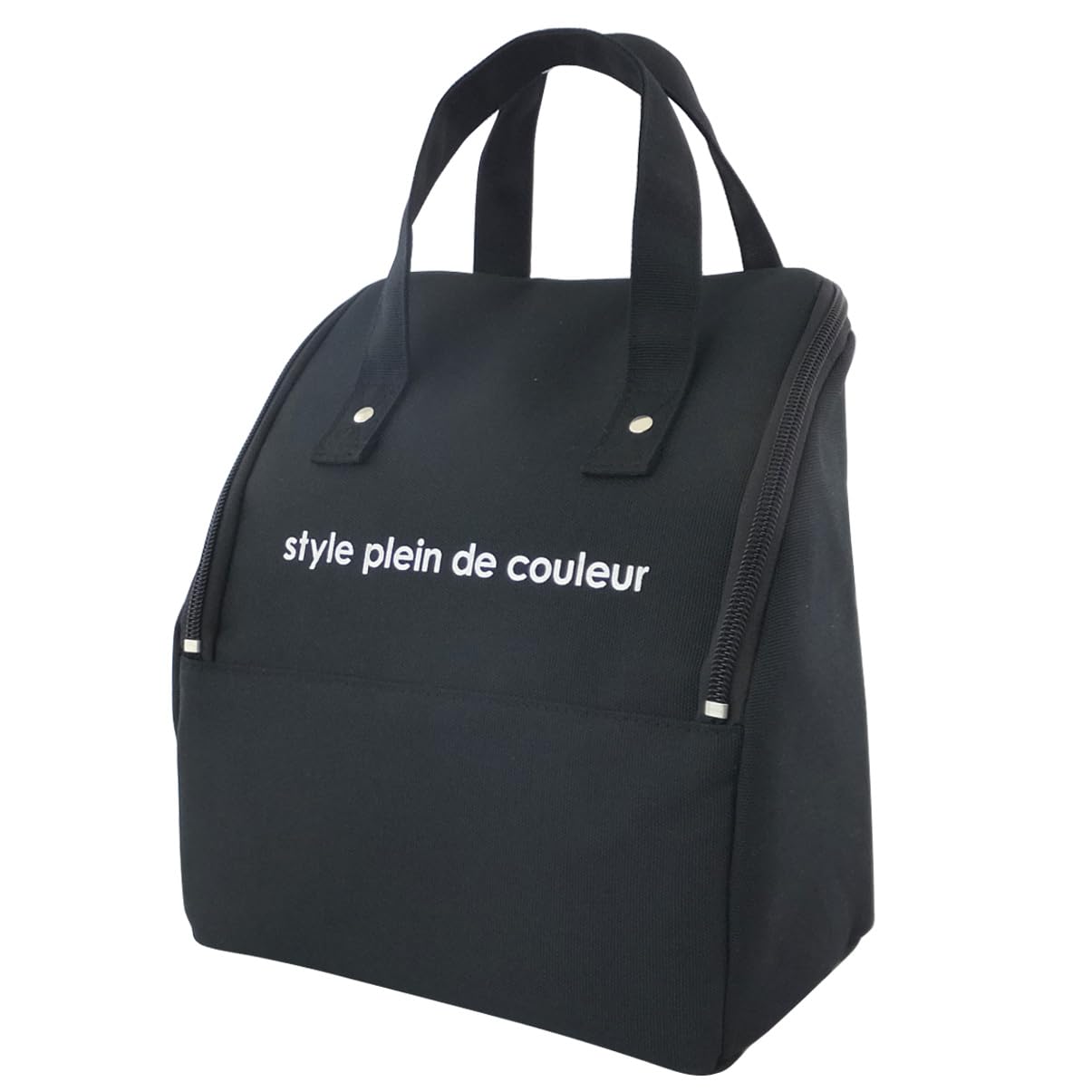 

At First Insulated Lunch Bag, Cute, Women s, Cooler Bag, Stylish Lunch Tote, Large Lunch Bag, Fits Water Bottles Upright, Zippered Lunch Bag, Black,