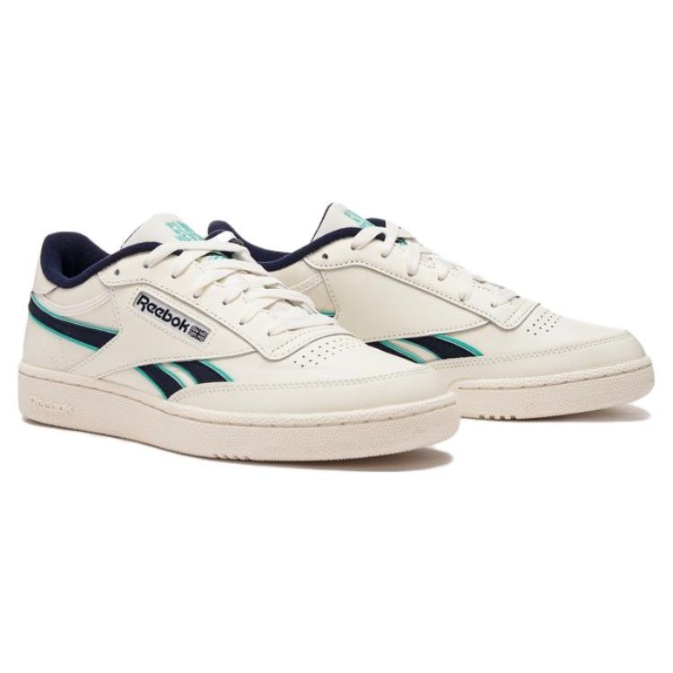 Reebok Club C Revenge Chalk Vector Navy Unisex Sneakers Cream Cyber-Mint 100033712