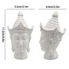 Buddha Head Statue Ornament Craft Decoration for Farmhouse Bookshelf Desktop