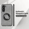 For Samsung Galaxy S25 S23 S24 S22 S21 Plus Ultra For Magsafe Leather Matte Wireless Charging Ring Magnetic ShockProof Cover