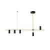 Nordic Modern Minimalist Long Strip Spotlight Fixture for Dining Room, Living Room, or Bar Counter.