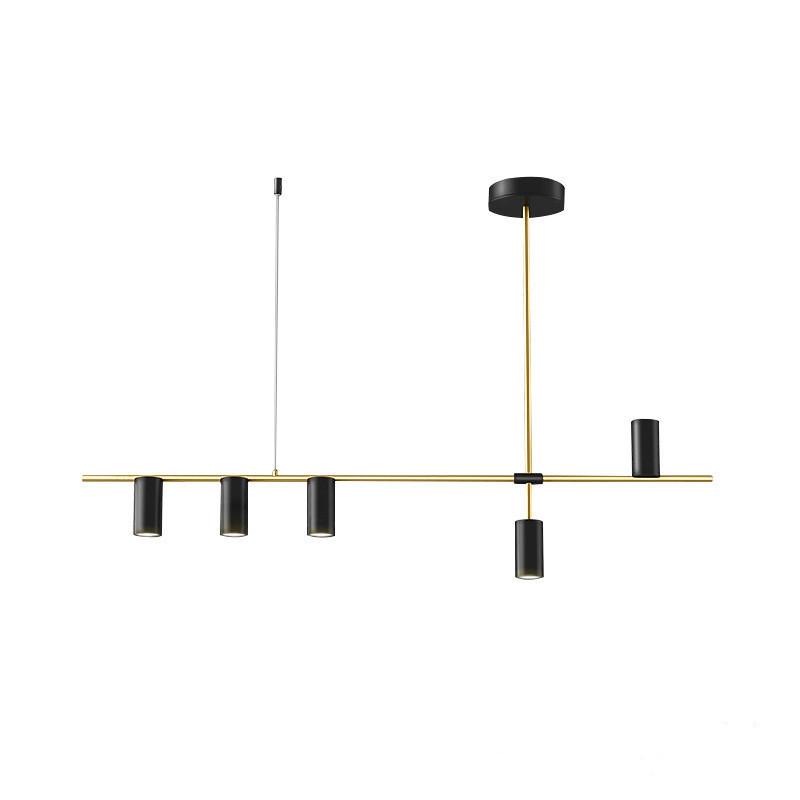 Nordic Modern Minimalist Long Strip Spotlight Fixture for Dining Room, Living Room, or Bar Counter.