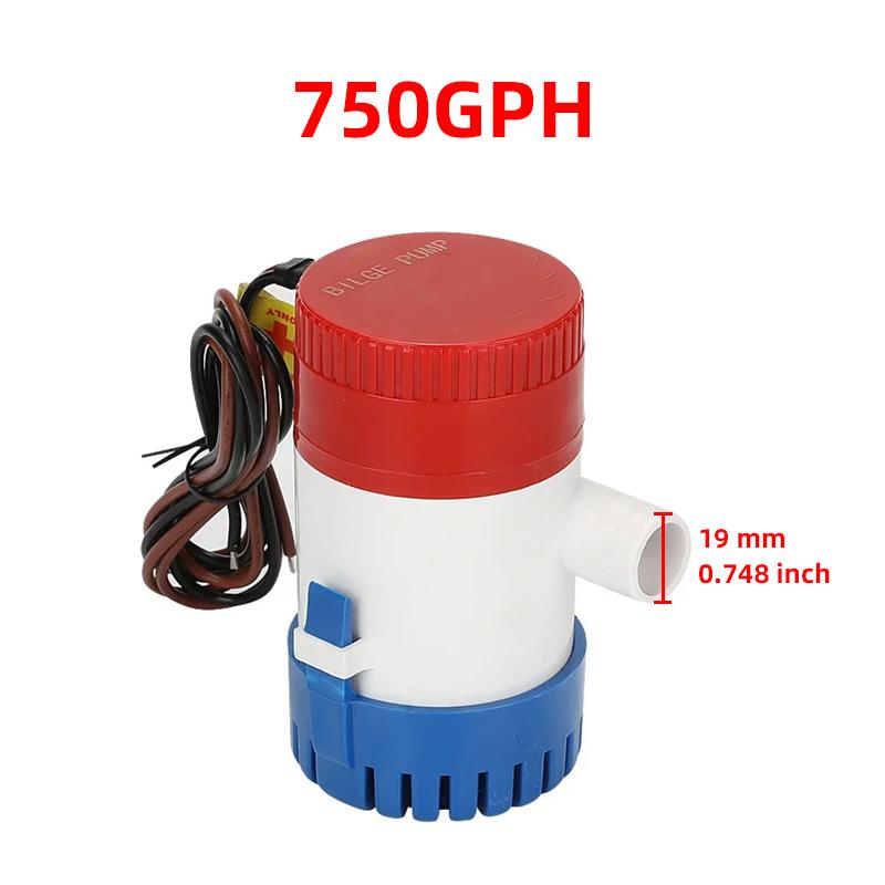 12V 24V 220V 60L/min 1100GPH Bilge Pump Mini Boat Pumps 12 V Submersible Kayak Rule Water 24 Volt Garden Rinse Car Wash Bath