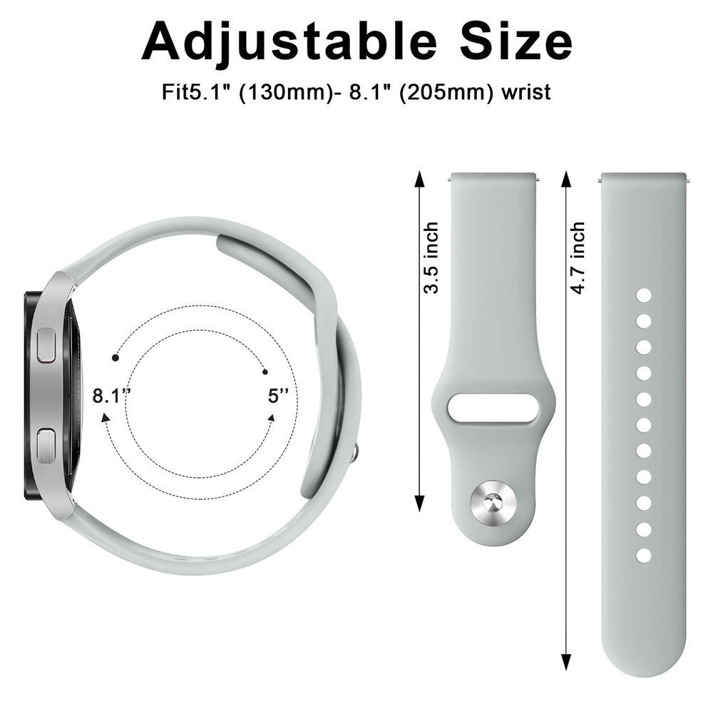 22mm 20mm Silicone Strap for Amazfit GTR 47mm/Balance 2 1/Bip 6 5/GTR 3pro Sport Bracelet for Amazfit Active 2/GTS 4 Mini 3 Band