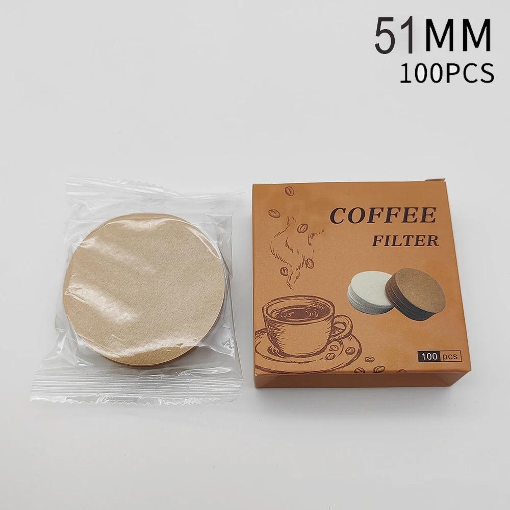 100 Stück Kaffeefilterpapier Espresso Papierfilter 51mm-58mm Sieb für Breville Siebträgermaschine Werkzeuge Pour-over Kaffee Werkzeuge