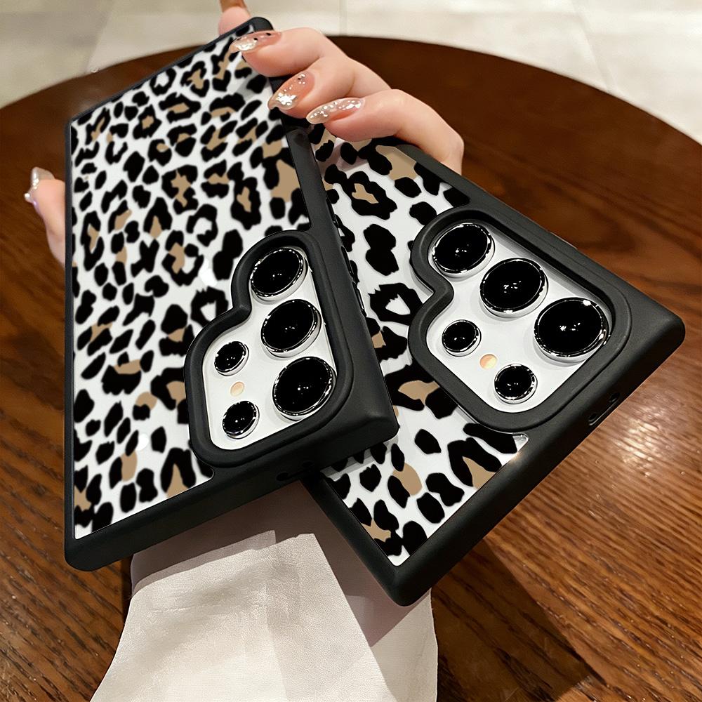 Silicone Leopard Phone Case For Samsung A56 5G Funda A17 A16 A55 A54 A15 A36 A35 A26 A25 A07 A06 A05s A05 A12 A13 A14 A34 Cover