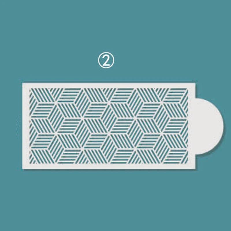 New Fondant Stencils Lace Flower Spike Pattern Style Cake Stamp Embossing Mold Wedding Cake Decoration Edge Template Baking Tool