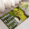 funny Classic Home Bedside Rug Kitchen Bath Floor Mat Hallway Balcony Carpet Green Face Entrance Doormat hogar Decor s-Shreks