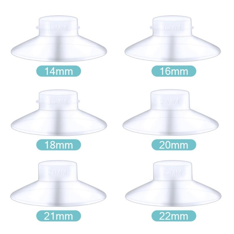 Silikon Brustpumpenflansch-Adapter 14-22mm Brustpumpen Konverter Zubehör für Komfortables und Kraftvolles Absaugen