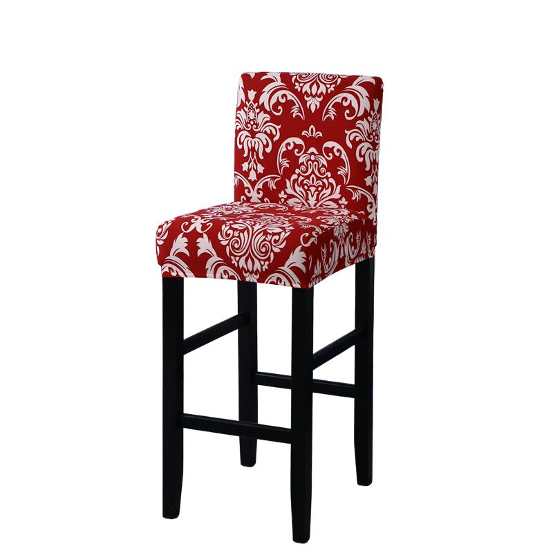 Stretch Bar Stool Covers Stretch Bar Stool Chair Covers, Counter Height Chairs Covers for Kitchen Dining Room Cafe Furniture