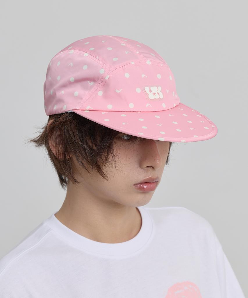 WAIKEI Dolphin Dot Duck Cap Pink
