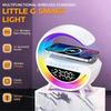 G Shape Mini Night Light Living Room Timer Wireless Charging Alarm Clock Bedroom Beside Lamps Multi-function Bluetooth Speaker