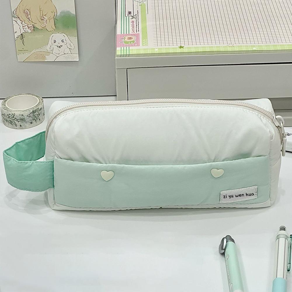 Large Capacity Pen Bag Pastel Color Stationery Pouch New Pencil Case  Back To School