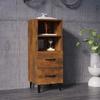 817417 vidaXL Buffet Smoked Oak 34.5x34x90 Cm Engineered Wood