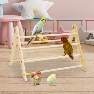 Percha de Pollo Soporte para Pájaros Juguete Patio Pollo Madera para Guacamayo Grande