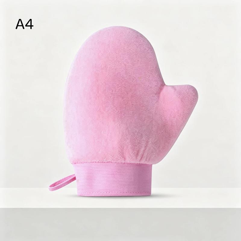 1Pcs Quickdry Flocking Glove Makeup Applicator Body Lotion Glove Self-Tanning Mitt Double-Sided Prevents Sticky Hands Applicator