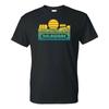 Delaware Groovy Sunset - Landscape Vacation Home State T Shirt - Black