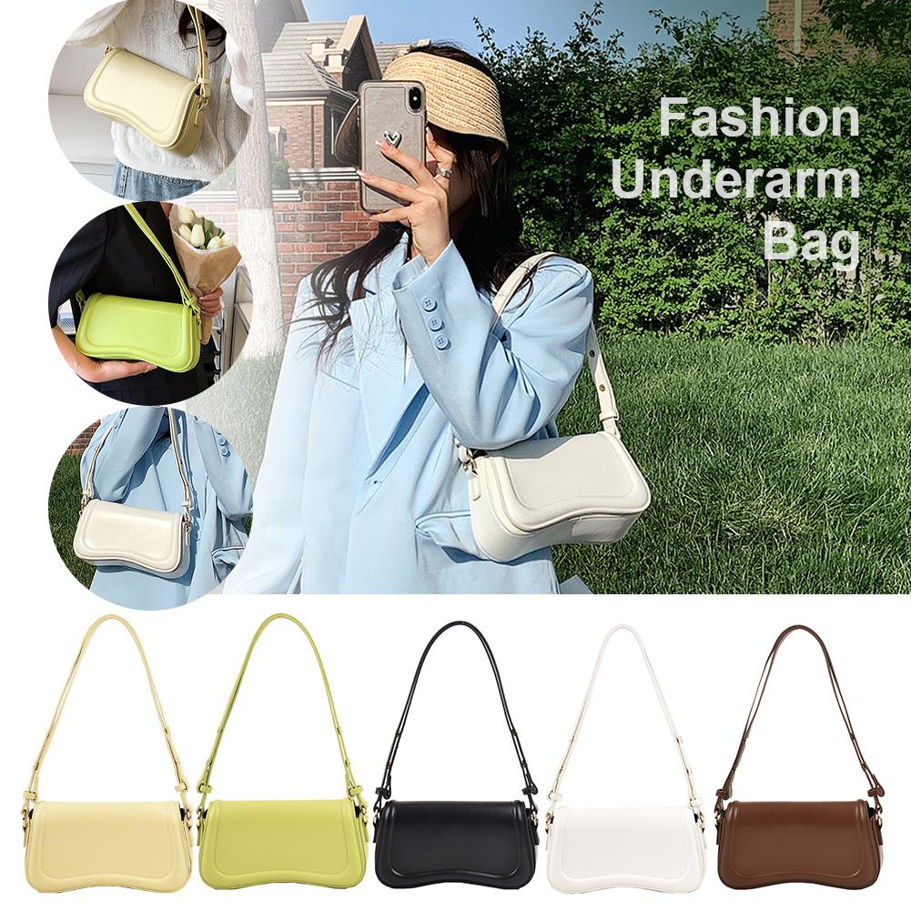 Women Leather Shoulder Hobo Bag Ladies Casual Armpit Bag Tote Handbag Trendy Crossbody Underarm Bag Flap Girl Satchel Purse Bags