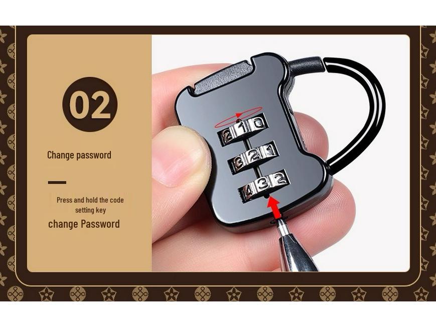 Large Capacity Savings Book & Receipt Holder with Combination Lock Zipper