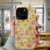 Phone Case: 2D flat, suitable for iPhone 18, 17, 16, 15, 14, 13, 12Pro protective case, fruit pattern, perfect Christmas and Halloween holiday gift