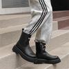 Autumn and Winter Black Men's Boots Classic Styles by Designers Work and Party Outdoor Street -46 Leather Shoes