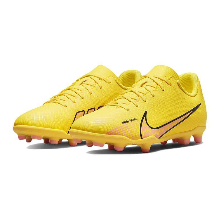 Nike Mercurial Vapor 15 Club FG MG GS Lucent Pack Kids Sneakers Yellow Yellow-Strike Sunset-Glow DJ5958-780