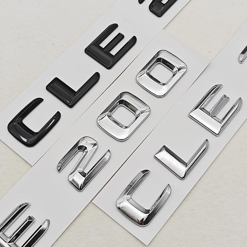 3D ABS Car Letters Logo CLE200 CLE260 Badge Rear Trunk Emblem Decals For Mercedes Benz CLE Class CLE 200 CLE260 Accessories