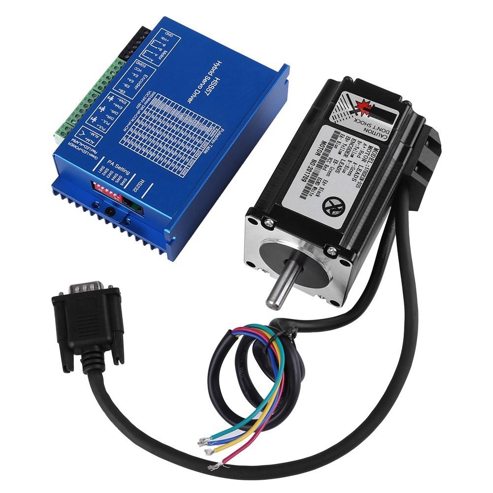 HSS57 Hybrid Servo Driver and 57HSE2N D25 Nema 23 Closed Loop 2N.m Stepper Motor