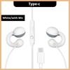 Навушники-кліпси дротові type C&3.5mm Стерео Спортивні Музичні Навушники Handsfree Спортивна Ігрова Гарнітура Навушники з HD мікрофоном Для Samsung