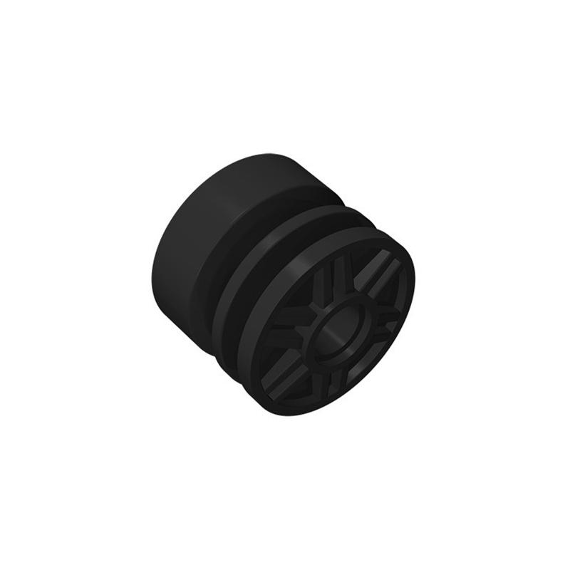 50pcs MOC 55981 Wheel 18mm X 14mm with Pin Hole Fake Bolts and Shallo for Building Blocks Parts DIY Educational Tech Parts Toys