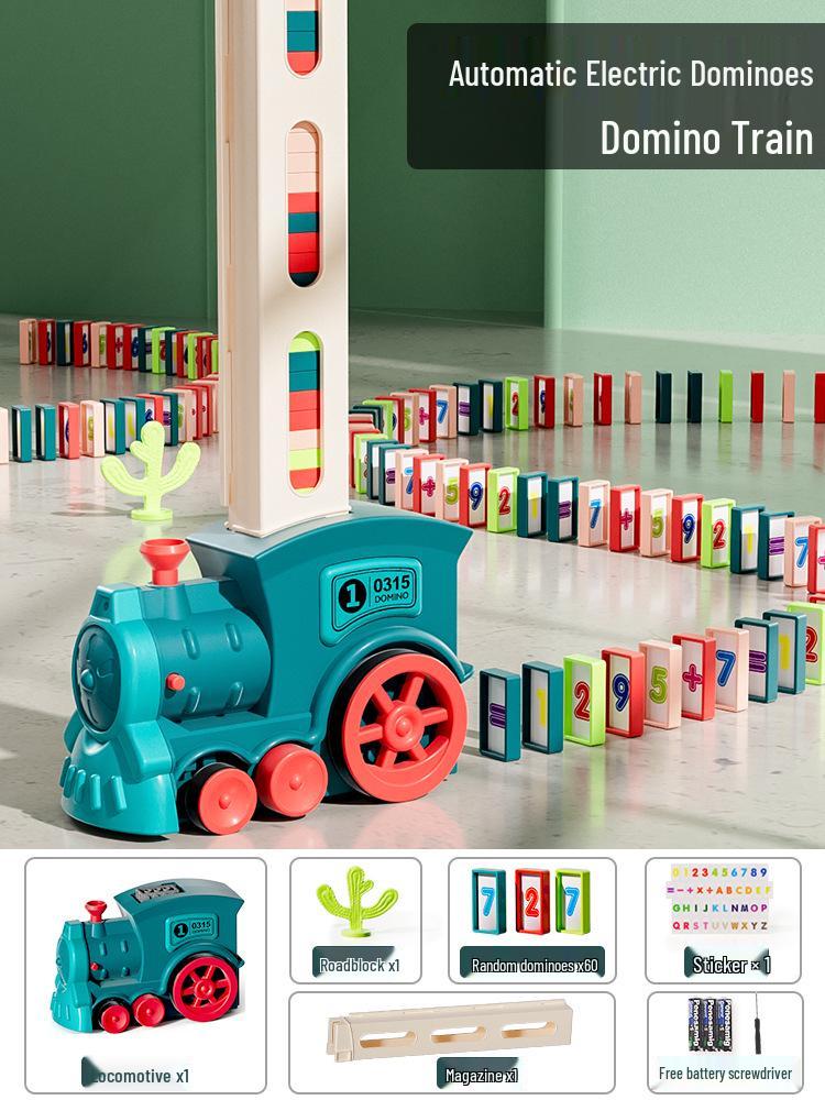 Электрический Домино Поезд Образовательная Игрушка для Детей