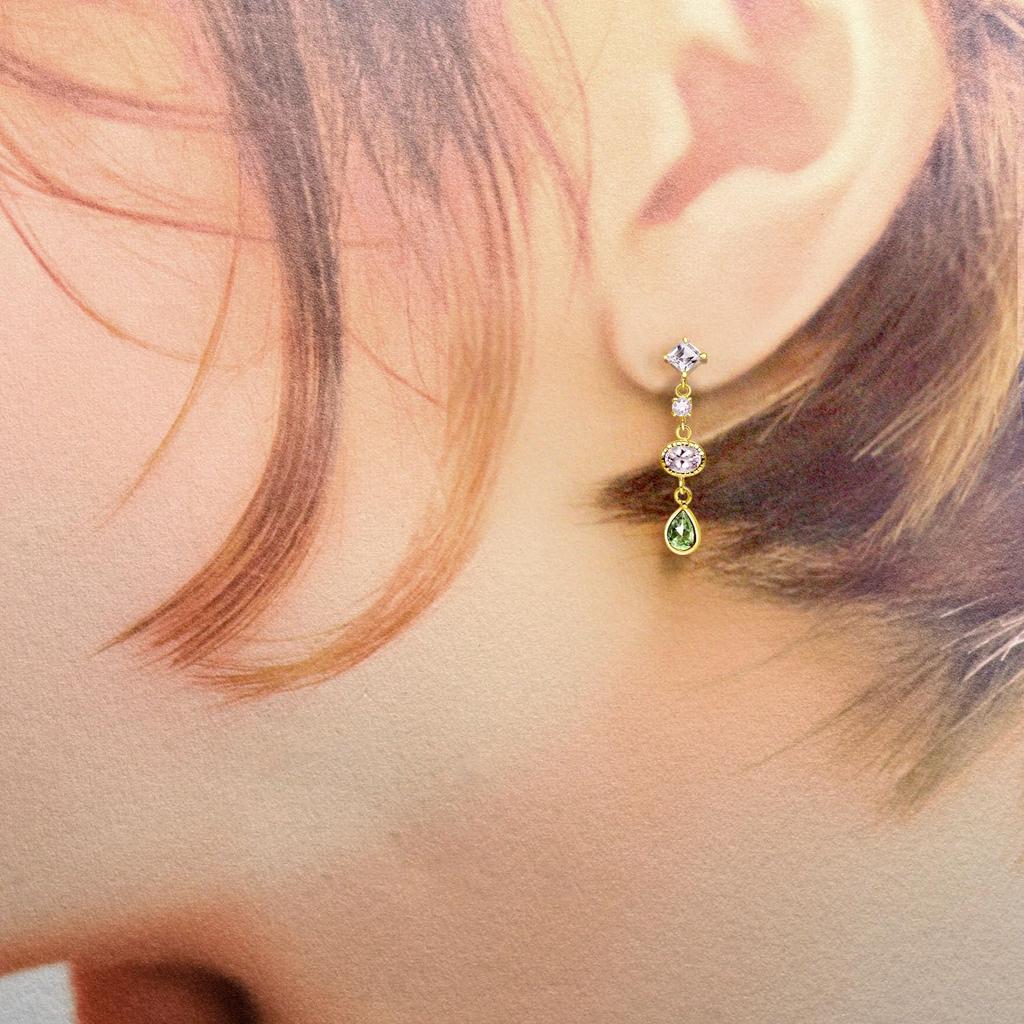 Earrings Multicolor K18 18K Gold [Lara Christie] Women's Le102-0010-yg