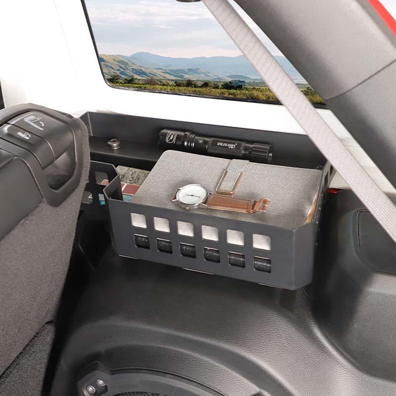 Car Tail Box Multifunctional Storage Box Organizer Metal Container For Jeep Wrangler JL 2024 Up 4-Door Version Interior Stowing Tidying Accessories