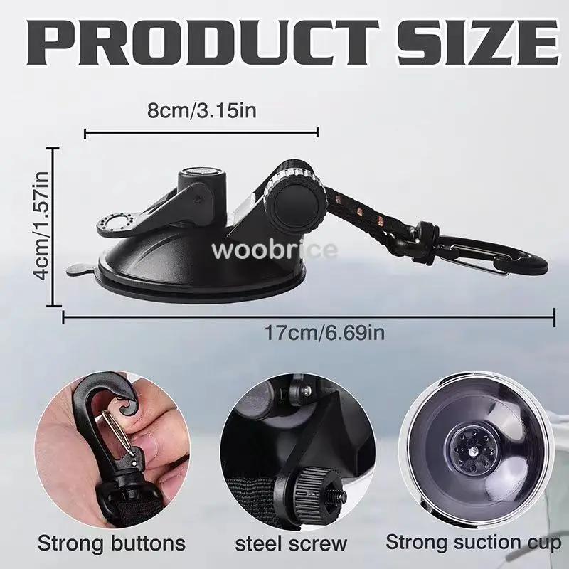 Tent Fixing Hook Carabiners Hooks Car Travel Climbing Portable Clothes Rack Vacuum Heavy Duty Coat Hangers Suction Cups Camper