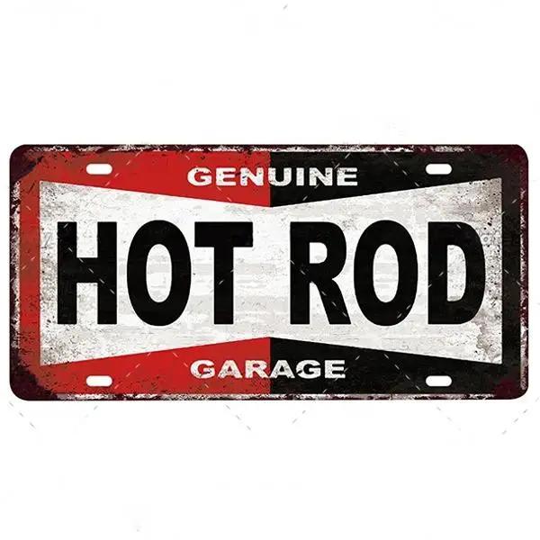 FJ Vintage Garage Metal Signs Decor Tin Sign License Plate Decoration Man Cave Plaque Home Wall