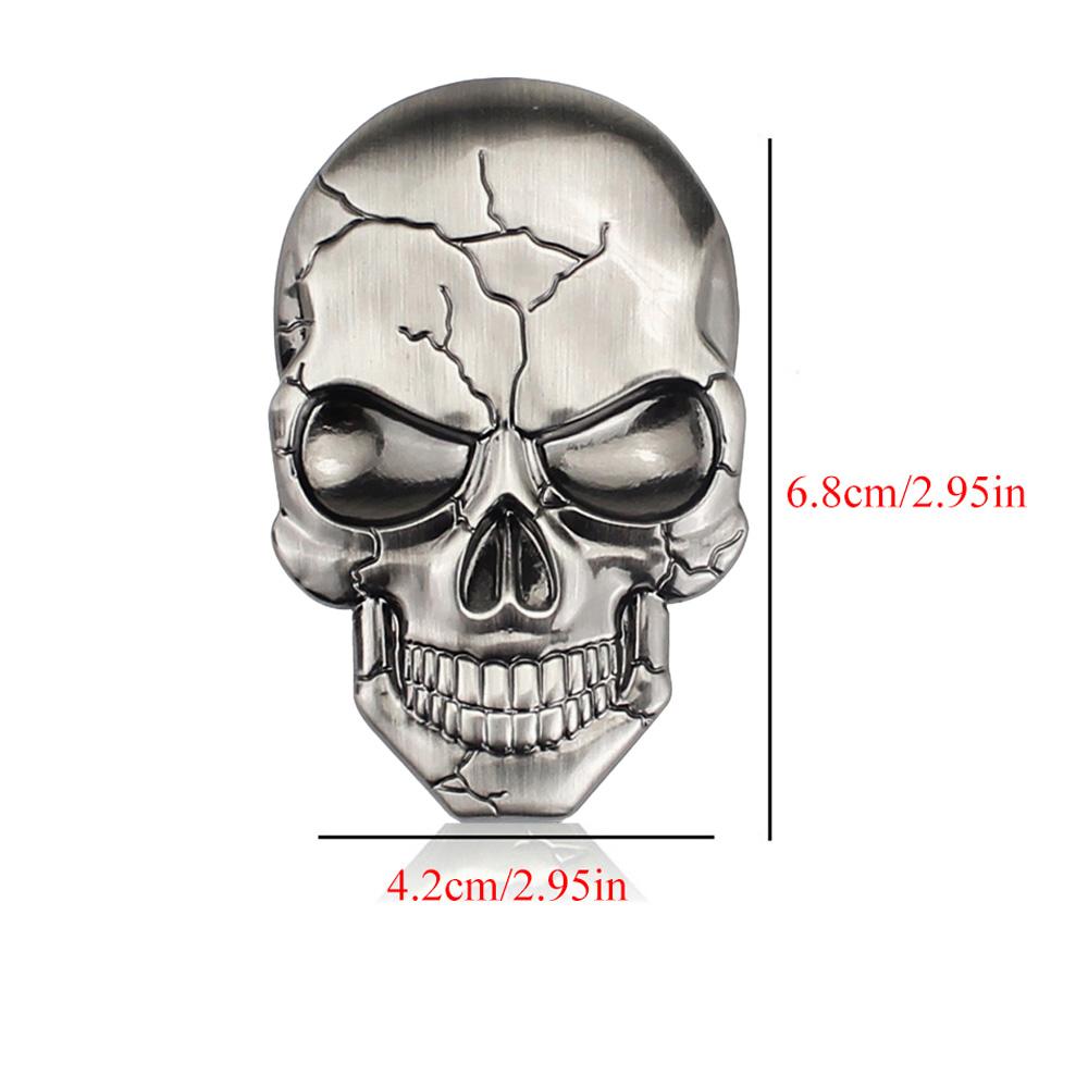 3D Autoaufkleber Premium Krieger Metall Auto Seitenkotflügel Heckklappe Totenkopf Emblem Abzeichen Aufkleber für jedes Fahrzeug LKW Auto Motorrad Wohnmobil