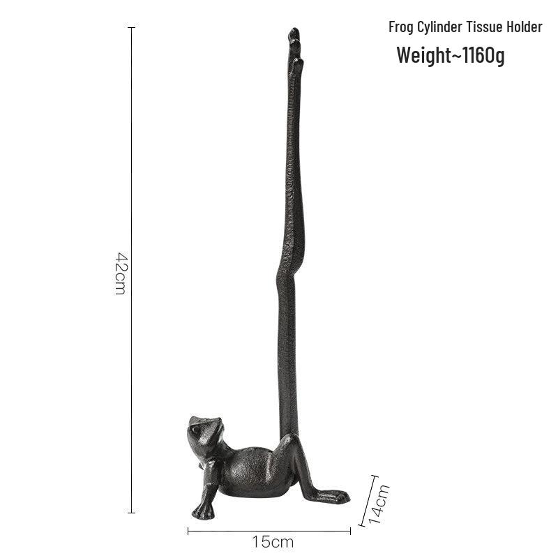 Nordic Cast Iron Cat Paper Towel Holder for Kitchen or Picnic