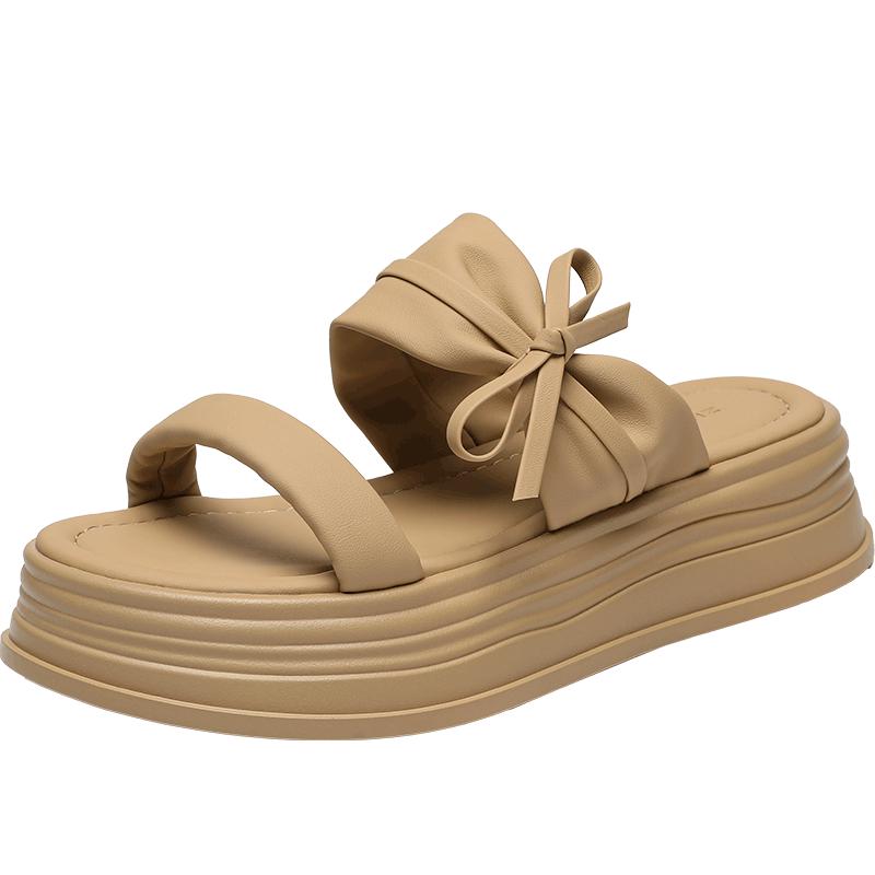 ZHR Women s Casual Thick Sole One-Strap Slippers 37