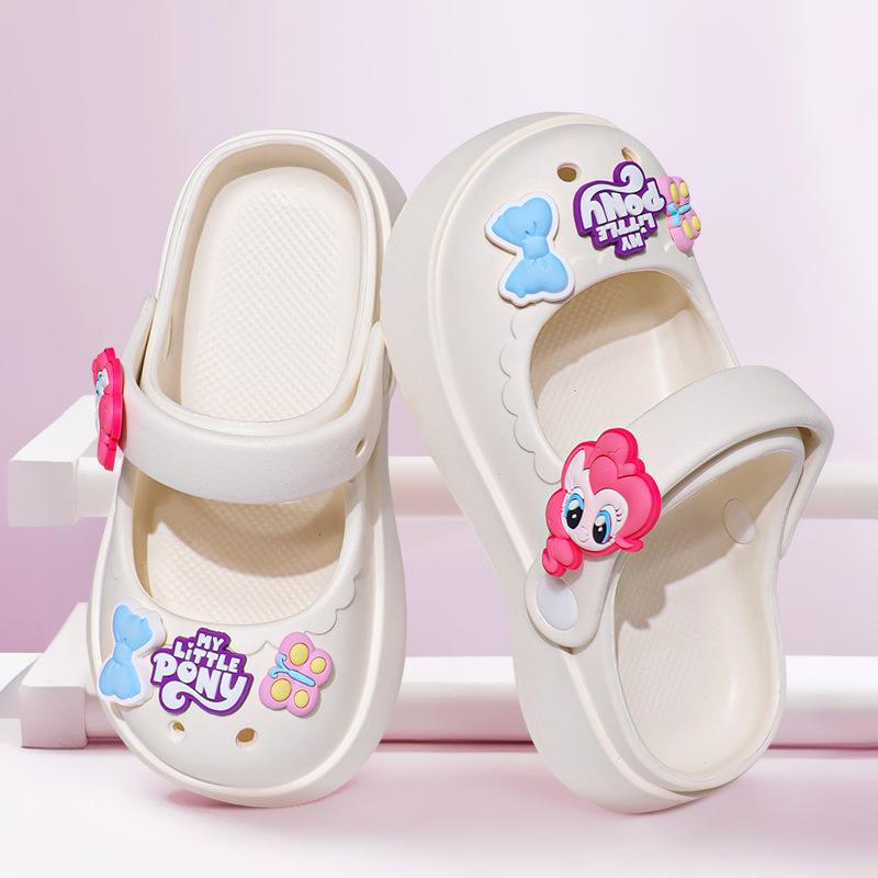 Garden Shoes Age-Size Female Parent-Child Beach Sandals Light Bottom Hole Shoes DIY