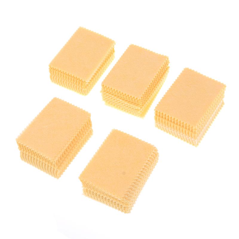 100Pcs Yellow Microfiber Cleaning Cloths For Tablet Cell Phone Laptop Lcd Screen
