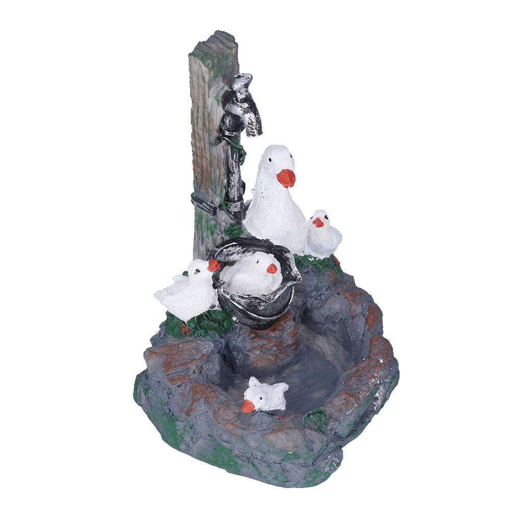 Garden Duck Family Statue Originality Resin Sculpture Ornament Decoration for Yard Patio Fountain