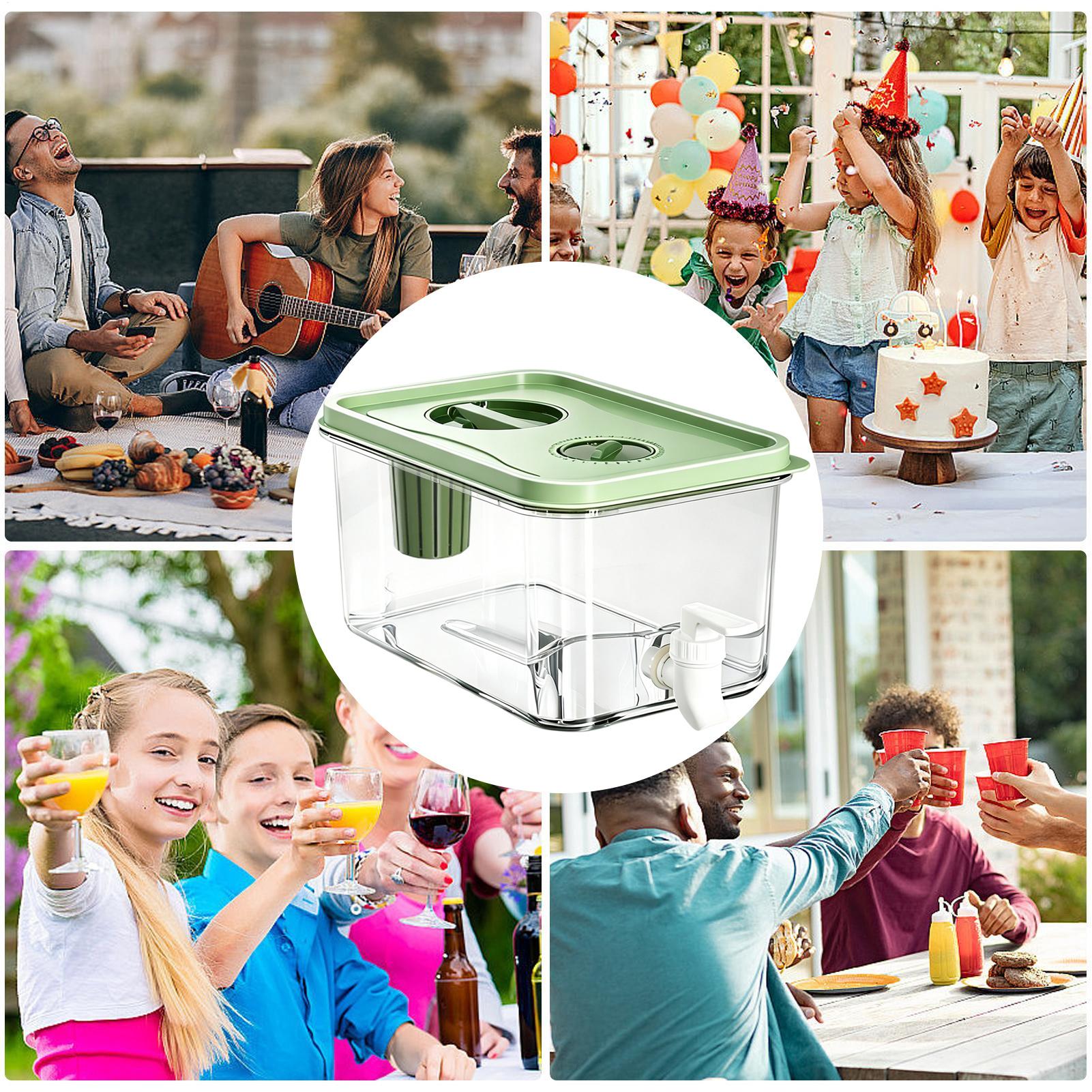 

Fridge Drink Dispenser 2.8L Tea Soda Juice Holder Drink Dispenser Fridge For Pantry Party Countertop Home Kitchen Office Camping China Mainland