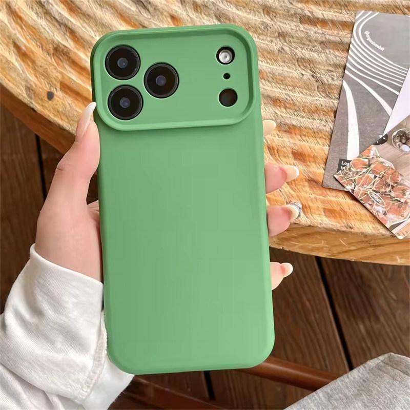 Hochwertige Flüssigsilikon-Schutzhülle für iPhone 17 Air 16 15 14 13 12 11 Pro Max Plus 16E 17 Pro Max Kameraschutz Matt Weiche Abdeckung