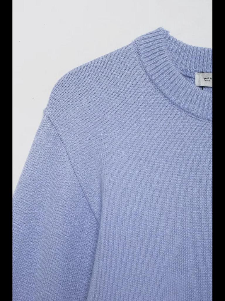 2024 Autumn Trendy Wide Sleeve Knit Sweater for Women