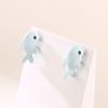 1 Pair Cartoon Animal Bite Earrings Multi Shapes Shark Hippo Dinosaur Whale Resin 3D Biting Ears Stud Earrings Christmas Jewelry Gifts