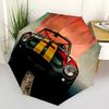 1pc Car Race Pattern Automatic Folding Umbrella - Compact 8-Rib Design, Durable Plastic & Iron, Lightweight for Outdoor Daily Use046