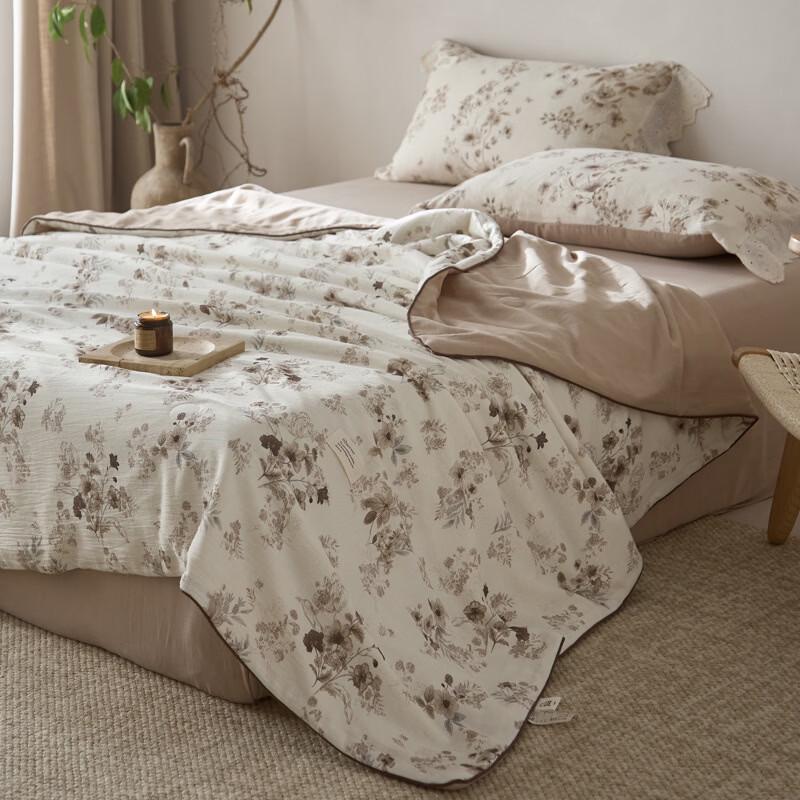 Cotton Linen Printed Summer Quilt