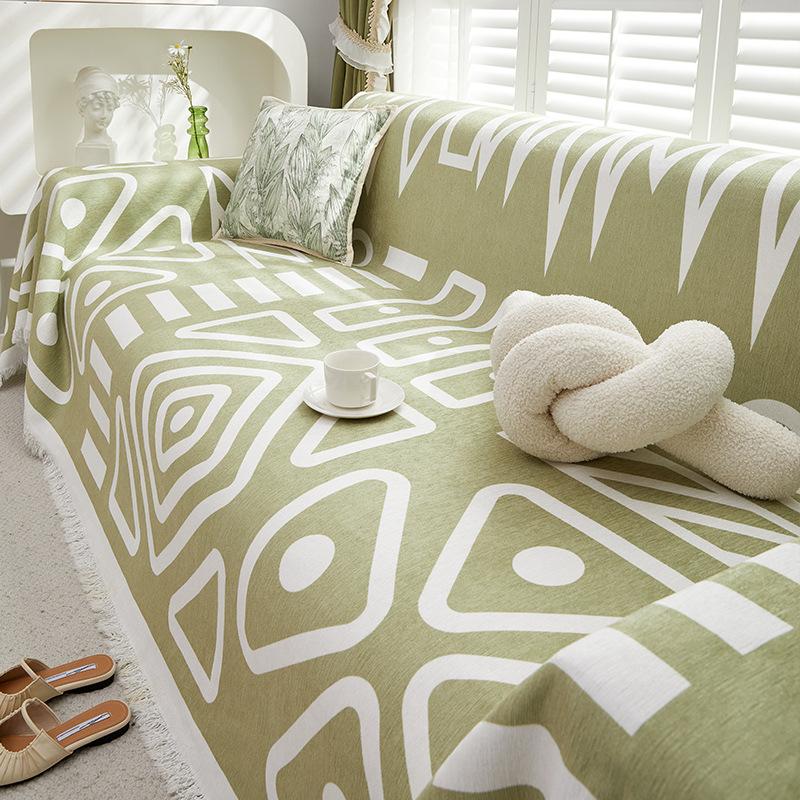 Sofa Cover Towel Fully Covered Chenille Four Seasons Universal Pastoral Style Non-slip Anti-scratch All-inclusive Universal Cover Pad