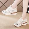 Slope heel thick-soled hole shoes women's shoes summer new hollow breathable casual shoes pedal lazy shoes